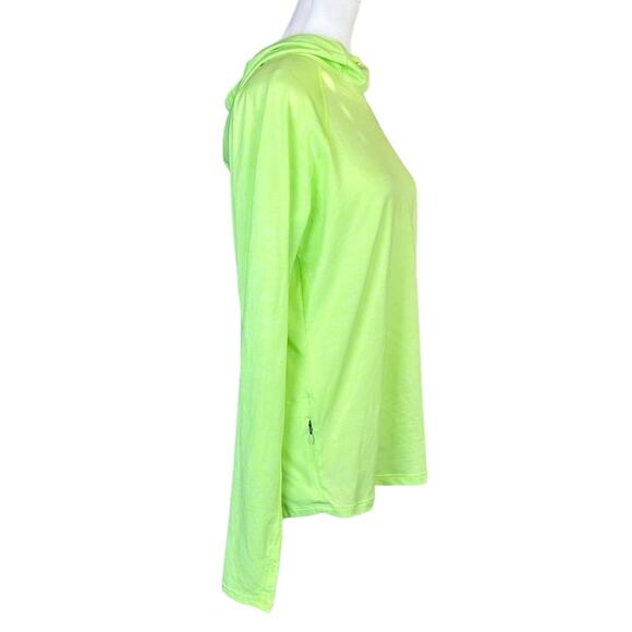 Under Armour Heatgear Run Running Top Hooded Hoodie Thumb Holes Size Large - Picture 3 of 7